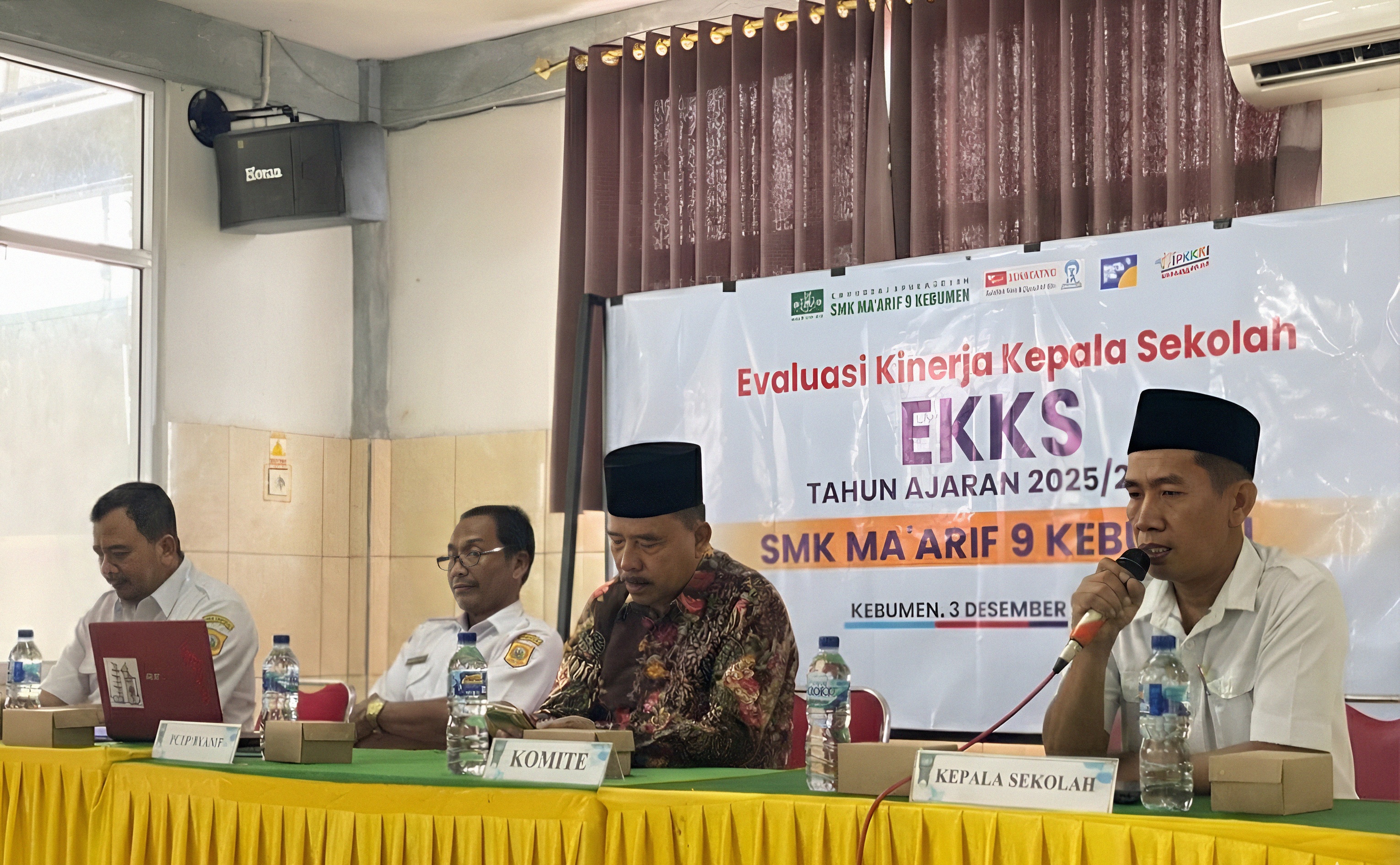 Pengawas Cabdin IX Jawa Tengah Lakukan Evaluasi Kinerja Kepala Sekolah SMK Ma&rsquo;arif 9 Kebumen