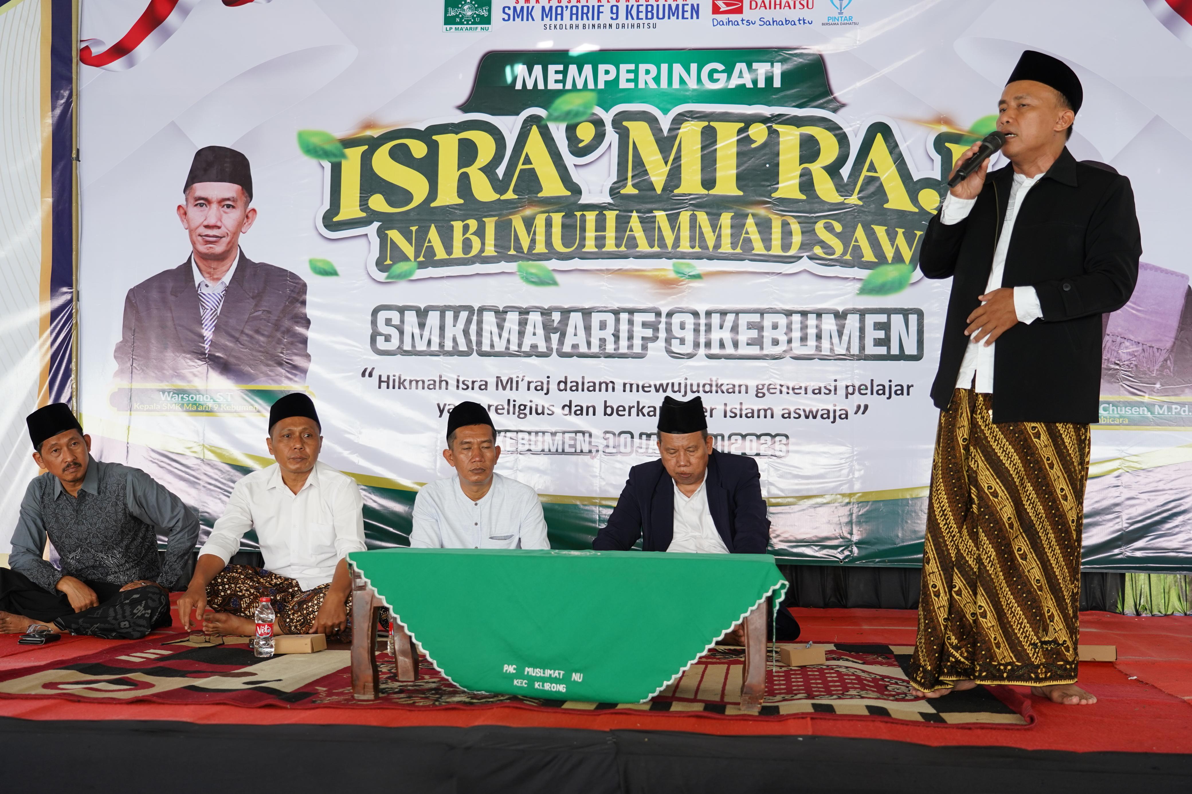 Peringati Isra Mi&rsquo;raj, SMK Ma&rsquo;arif 9 Kebumen Teguhkan Pendidikan Karakter Aswaja